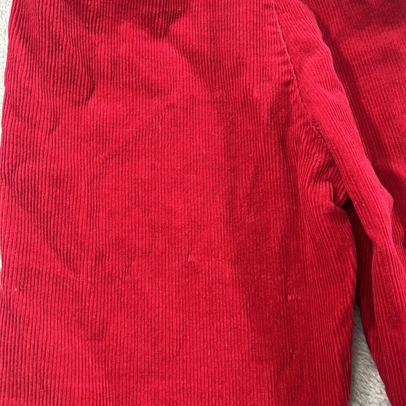 Janie and Jack 4 100% Cotton Red Corduroy Wide Leg Pants - Picture 7 of 10